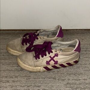 Off-White purple sneakers